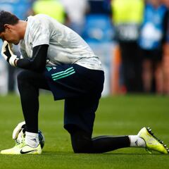 Courtois, portero menguante