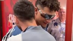 El encuentro entre Patrick Mahomes y Lionel Messi