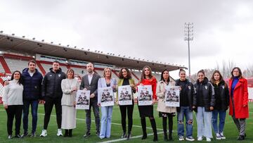 Presentaci¨®n del partido de Copa de la Reina entre el Fundaci¨®n Albacete y el Barcelona.