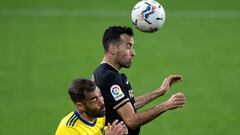 Sergio Busquets, en el partido del s&aacute;bado anterior ante el C&aacute;diz.