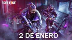 Códigos Free Fire de hoy 2 de enero de 2022; todas las recompensas gratis