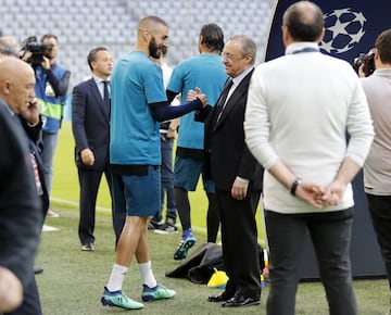 Los mimos del presidente a Benzema