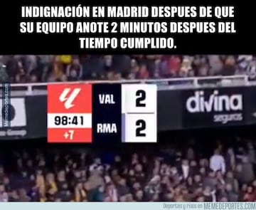 Las memes inundan las redes tras la polémica en Mestalla