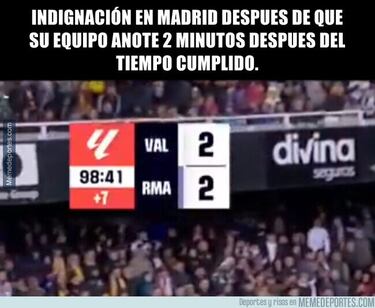 Las memes inundan las redes tras la polémica en Mestalla