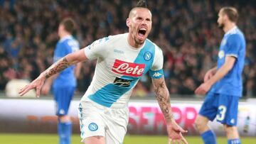 Hamsik frena a la Juve y da emoción al campeonato