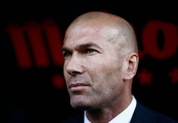 Real Madrid's French coach Zinedine Zidane