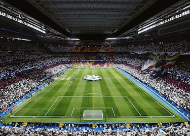 Espectacular ambiente previo en el nuevo Santiago Bernabéu.
