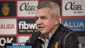 Javier Aguirre, entrenador del Mallorca, en rueda de prensa.