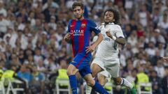 Sergi Roberto y sus tres momentos mágicos en el Bernabéu