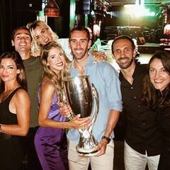 Koke y Griezmann muestran en redes la fiesta privada de la Supercopa