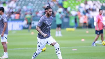 Sergio Ramos of Monterrey during the 17th round match between Leon and Monterrey as part of the Liga BBVA MX, Torneo Clausura 2025 at Nou Camp Leon Stadium, on April 20, 2025 in Leon, Guanajuato, Mexico.