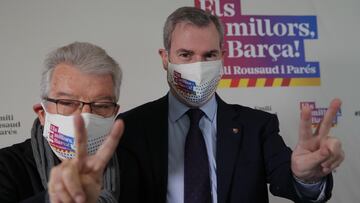 Emili Rousaud, con Josep Maria Minguella.