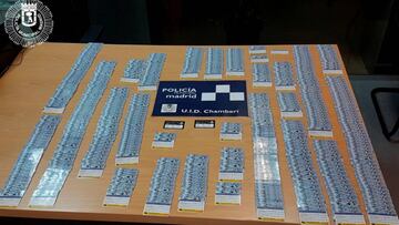 Este es el resultado de las últimas redadas realizadas por la Policía Municipal de Madrid: 635 abonos incautados. Antes fueron otros 350.