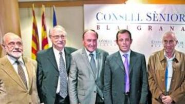 <b>ROSELL Y EL CONSELL. </b>El futuro candidato no se perdió el acto de ayer en Barcelona. Habrá más.