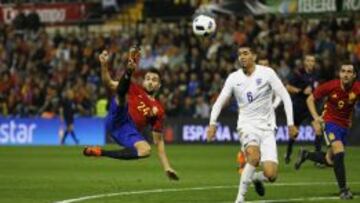 Mario Gaspar en el gol.