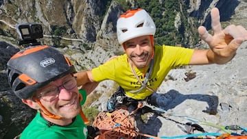 Pilar del Texu, una vía muy estética y espectacular que recorre de la manera más elegante la Aguja Alfonso Martínez en Poncebos.