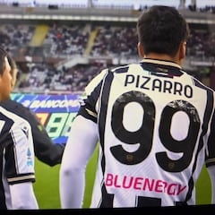 Alexis y Pizarro entran y sólo un minuto después le pasa esto al Udinese: la escena es desoladora