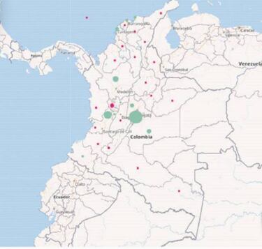 Mapa de casos y muertes por coronavirus por departamentos en Colombia: hoy, 28 de abril