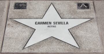 estrella de Carmen Sevilla en el Walk of Fame de Madrid