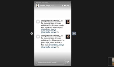 Candela Peña se harta de las amenazas a su hijo que recibe en redes
