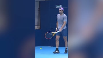 Nadal se entrenaba y apareci車 Thiem: lo que pas車 hace m芍s grande todav赤a al espa?ol
