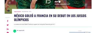 Prensa internacional destacó la goleada de México sobre Francia