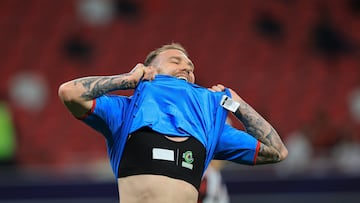 Carlos Rotondi of Cruz Azul during to the FIFA Derby of the Americas 2025 match between Cruz Azul and CR Flamengo as part of FIFA Intercontinental Cup 2025 at Ahmad Bin Ali Stadium on December 10, 2025 in Doha, Qatar.