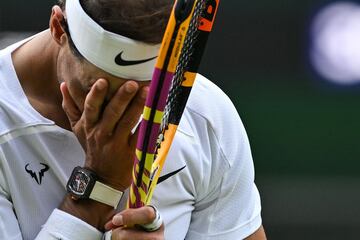 Rafa Nadal jugó con dolor en el abdomen ante el tenista estadounidense Taylor Fritz. 