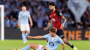 Fer López durante el partido de su debut contra el Mallorca.