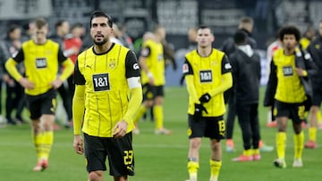 Frankfurt (Germany), 17/01/2025.- Emre Can of Dortmund reacts after the German Bundesliga soccer match between Eintracht Frankfurt and Borussia Dortmund in Frankfurt, Germany, 17 January 2025. (Alemania, Rusia) EFE/EPA/RONALD WITTEK CONDITIONS - ATTENTION: The DFL regulations prohibit any use of photographs as image sequences and/or quasi-video.