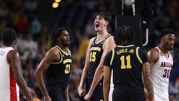 Aday Mara, durante la semifinal contra Arizona en la Final Four 2026