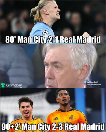 Los mejores memes de la remontada del Real Madrid al Manchester City 