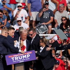 ¿Cuál es el estado de salud de Trump tras los disparos? ¿Ha recibido algún impacto de bala?