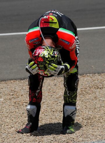 Accidente del piloto del Aprilia Racing Team, Aleix Espargaró.