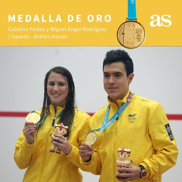 La pareja conformada por Miguel Ángel Rodríguez y Catalina Peláez venció a la mexicana conformada por Alfredo Ávila y Diana García 2 a 0 con parciales 11-10 y 11-4 y se llevó la medalla de oro.