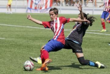 Sonia con el balón. 