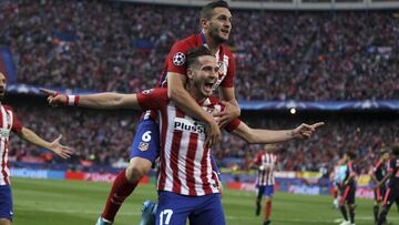 Saúl, autor del gol del Atlético ante el Bayern.
