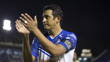 Alfredo Moreno en un partido con el Celaya