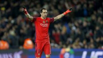 Claudio Bravo, portero del Barcelona.