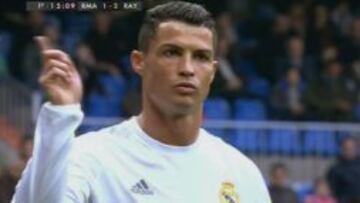 La secuencia del 'pique' de Cristiano con la grada