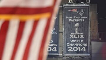 Los Patriots no saben colocar su quinta bandera de campeones