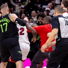 Jimmy Butler encabeza lista de suspendidos tras pelea en la NBA