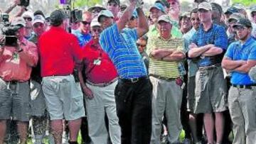 Tiger se entrenó en Augusta.