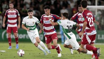 Elche 2 - Granada 2, en directo: resumen, goles y resultado