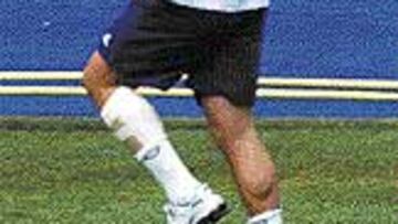 <b>SE PROBÓ</B>. Ronaldo, ayer a las siete de la tarde en el Bernabéu.