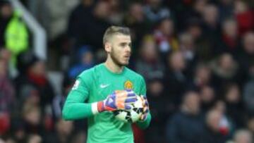 De Gea, en un partido con el United.