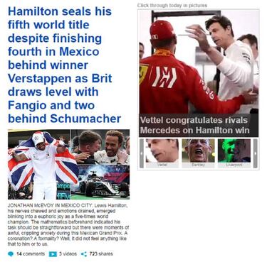 Revista de prensa: despu¨¦s de Fangio, ?Schumacher?