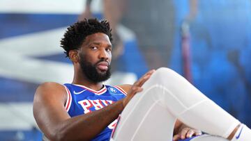 Joel Embiid #21 of the Philadelphia 76ers