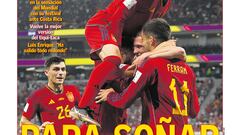 La Roja protagonista de las portadas de la prensa española