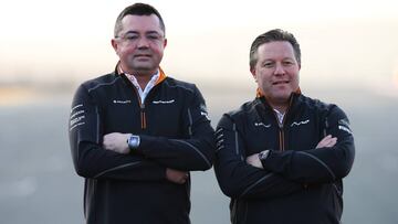 Éric Boullier y Zak Brown.